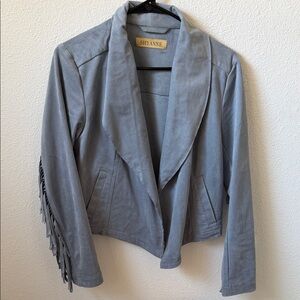 Suede blazer
